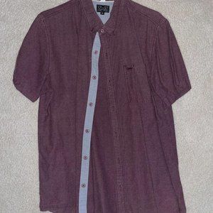 17th Street Red Short Sleeve Button Down Men's M